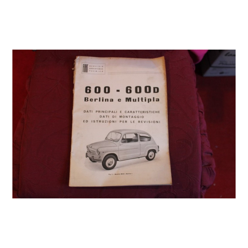 600 / 600 D   SEDAN AND MULTIPLA   HANDBOOK FOR REPAIRS (1960)