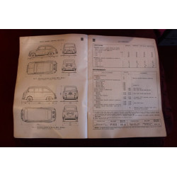 600 / 600 D   BERLINA E MULTIPLA   DATI PRINCIPALI E CARATTERISTICHE (1960)