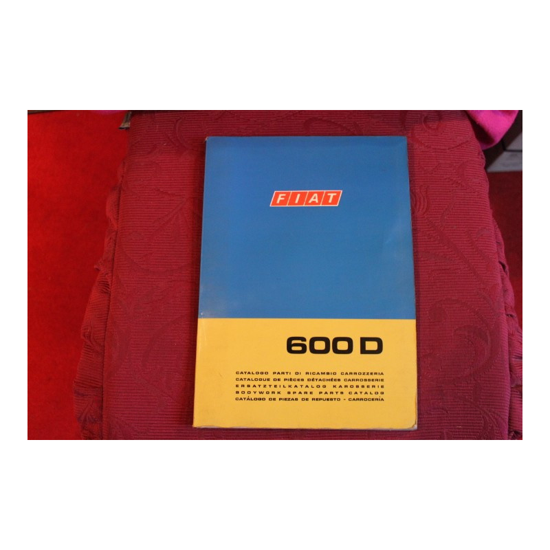 600 D    BODY SPARE PARTS CATALOGUE (3° EDITION 1969)