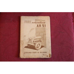 FIAT AR 51 (CAMPAGNOLA)     CATALOGO PARTI DI RICAMBIO-MECCANICA (1° EDIZIONE 1951)