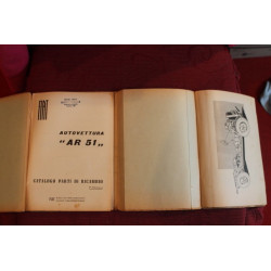 FIAT AR 51 (CAMPAGNOLA)     CATALOGO PARTI DI RICAMBIO-MECCANICA (1° EDIZIONE 1951)