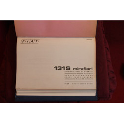 131 S MIRAFIORI     CATALOGO PARTI DI RICAMBIO-MECCANICA  (1° EDIZIONE 1974)