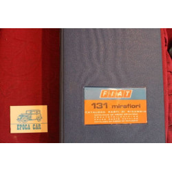 131  MIRAFIORI      CATALOGO PARTI DI RICAMBIO-MECCANICA (1°EDIZIONE 1974)