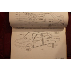 131 MIRAFIORI      BODY SPARE PARTS CATALOGUE (1°EDITION 1974)