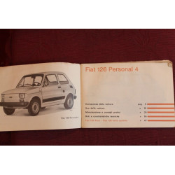 126      USE AND SERVICE BOOK (8°EDITION 1979) cover with little defects
