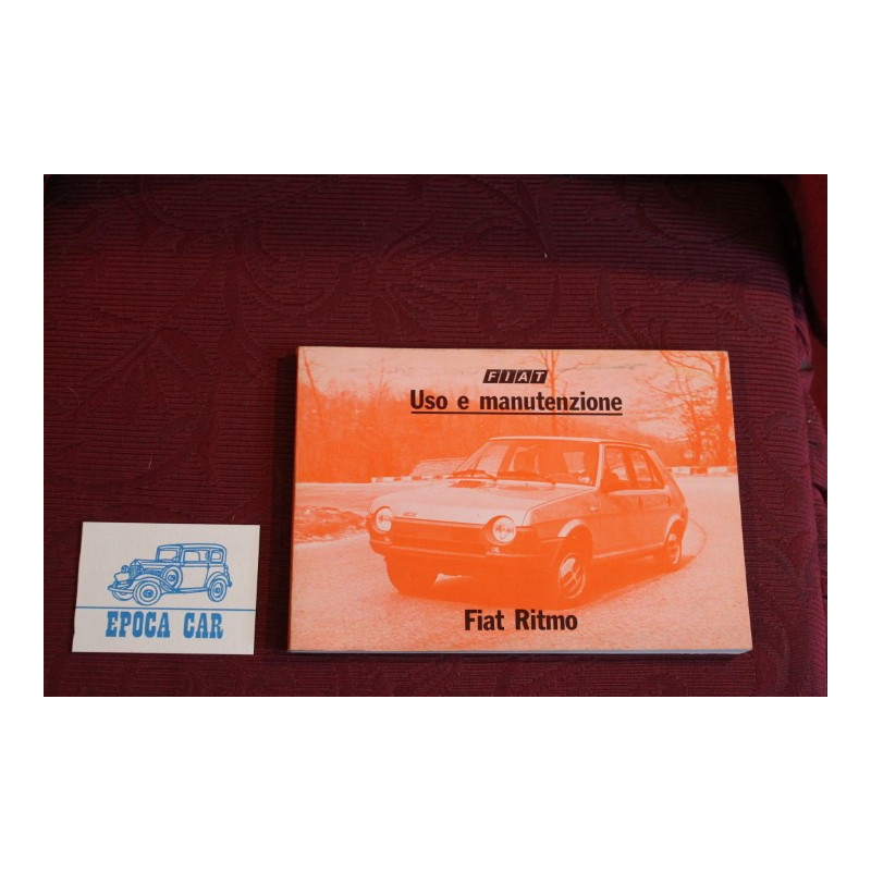 RITMO    LIBRETTO USO E MANUTENZIONE (11° EDIZIONE 1981)