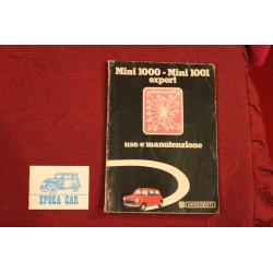 MINI 1000 / 1001 EXPORT     LIBRETTO USO E MANUTENZIONE  (1973)