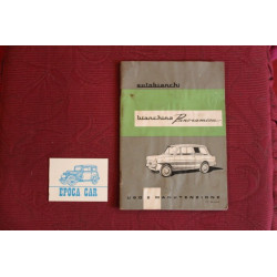 BIANCHINA PANORAMICA        USE AND SERVICE BOOK (15°EDITION 1967)  page 43 with defects (see photo)