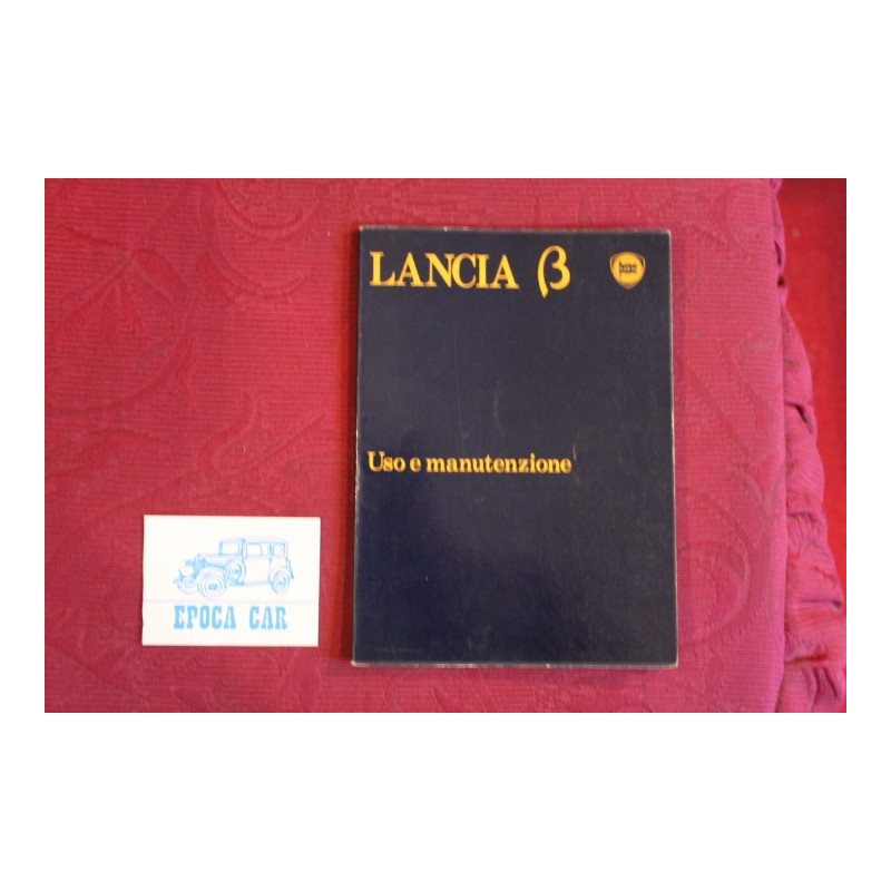 BETA      LIBRETTO USO E MANUTENZIONE (2°EDIZIONE 1980)