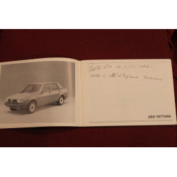 GIULIETTA    USE AND SERVICE BOOK   some handwriting inside