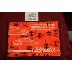 ALFETTA / GT / GTV    MECHANICS AND BODY SPARE PARTS CATALOGUE (1978)