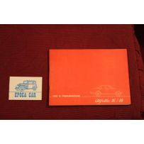 ALFETTA 1600 1800      USE AND SERVICE BOOK (1979)