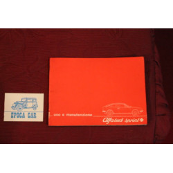 ALFASUD SPRINT       USE AND SERVICE BOOK (1976)