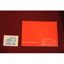 ALFASUD SPRINT 1,3  1,5        USE AND SERVICE BOOK (1978)