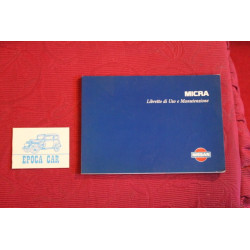 NISSAN MICRA     USE AND SERVICE BOOK (1996) IN ITALIAN