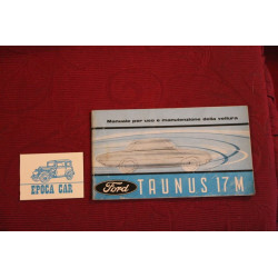 FORD TAUNUS 17 M     USE AND SERVICE BOOK (1962) IN ITALIAN