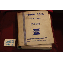 TRIUMPH  G. T. 6    CATALOGO PARTI DI RICAMBIO   IN INGLESE  copertina un pò sbilenca e sporca,prime due pagine staccate.