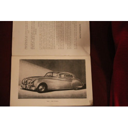 JAGUAR MARK VII MODEL     OPERATING, MAINTENANCE AND SERVICE HANDBOOK (1954) IN ENGLISH