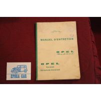OPEL REKORD  USE AND SERVICE BOOK (MANUEL D' ENTRETIEN) (1960) IN FRENCH