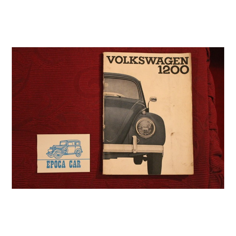 VOLKSWAGEN 1200    USE AND SERVICE BOOK (1963) IN ITALIAN