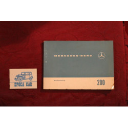 MERCEDES-BENZ  200      USE AND SERVICE BOOK (BETRIEBSAILEITUNG) IN GERMAN