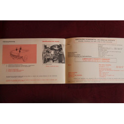 SIMCA 1000      USE AND SERVICE BOOK    IN ITALIAN AND GERMAN