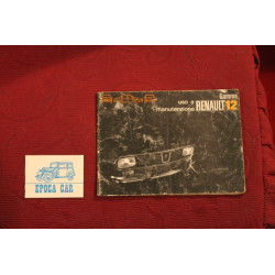 RENAULT 12    LIBRETTO USO E MANUTENZIONE (1972) IN ITALIANO copertina rovinata, interno buono