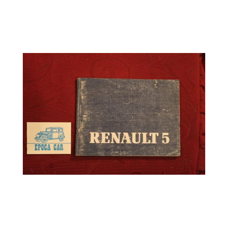 RENAULT 5    USE AND SERVICE BOOK (1985)  IN GERMAN