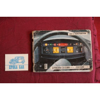 CITROEN CX 2200     USE AND SERVICE BOOK (1975) IN ITALIAN  cover with defects and some halo inside