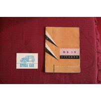 CITROEN DS 19     NOTICE D' ENTRETIEN (USE AND SERVICE BOOK) IN FRENCH   cover a little dirty
