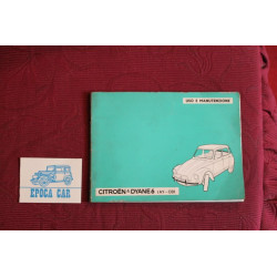 CITROEN DYANE6   LIBRETTO USO E MANUTENZIONE (1975) IN ITALIANO