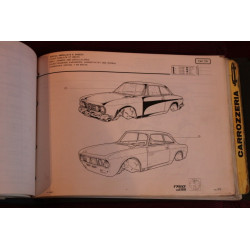 1750 GT VELOCE   SPIDER VELOCE      MECHANICS AND BODY SPARE PARTS CATALOGUE (1968)