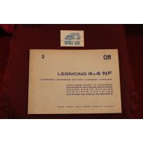 LEONCINO 4 X 4    BODY SPARE PARTS CATALOGUE (1971) good conditions