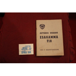 ESAGAMMA 718   AUTOBUS URBANO   LIBRETTO USO E MANUTENZIONE (1964) buono stato