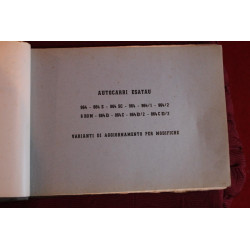 ESATAU      SUPPLEMENT TO SPARE PARTS CATALOGUE (1956)  same dirty and wasted page, but complete and legible