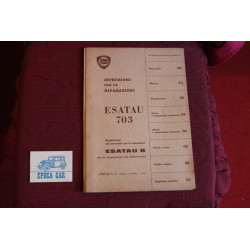 ESATAU  703    ISTRUZIONI PER LE RIPARAZIONI (1960) ottimo stato