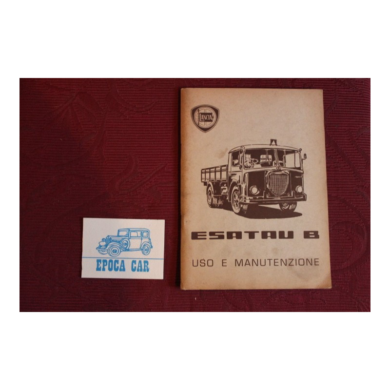ESATAU B    LIBRETTO USO E MANUTENZIONE (1960) buono stato
