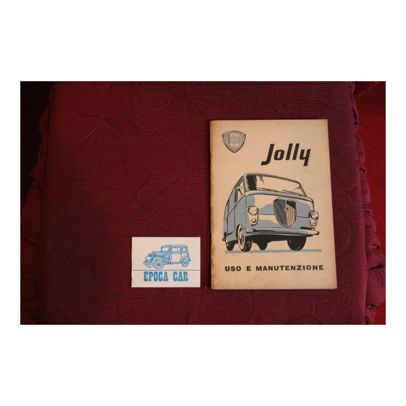 JOLLY    LIBRETTO USO E MANUTENZIONE (1° ED. 1959) buono stato