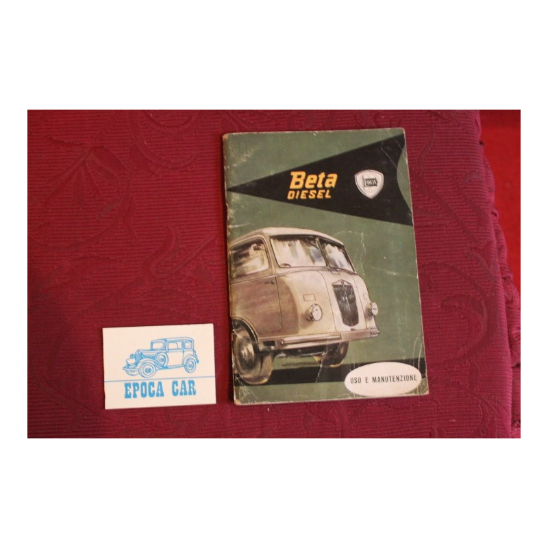 BETA DIESEL   USE AND SERVICE BOOK (3° EDITION 1956) good condition