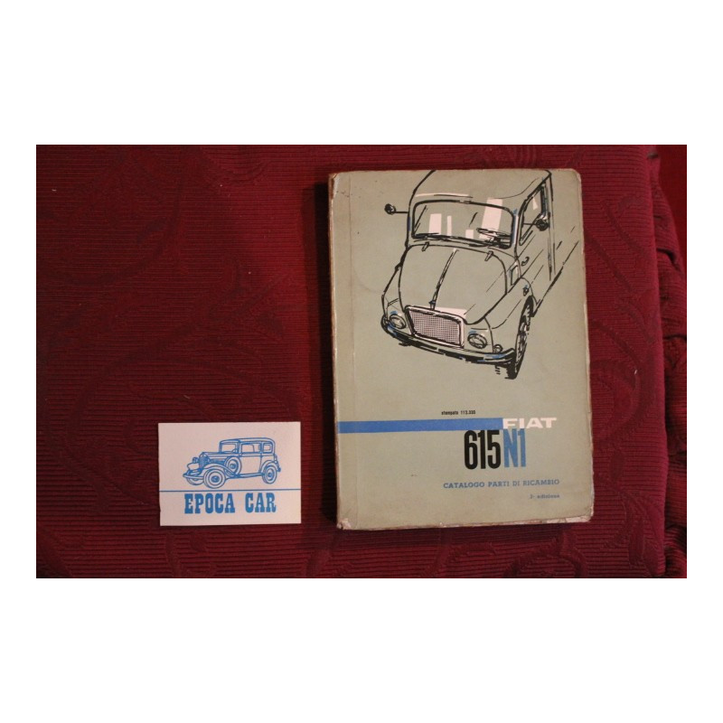 615 N1     CATALOGO PARTI DI RICAMBIO-MECCANICA (3° ED. 1963) discrete condizioni