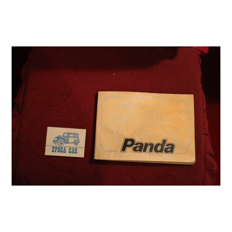 PANDA        LIBRETTO USO E MANUTENZIONE (10° ED. 1987) copertina scolorita, interno buono