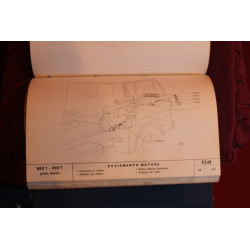 683 T / 619 T  RIGHT HAND DRIVE   SPARE PARTS CATALOGUE (1° ED. 1968) good condition, some handwritten inside