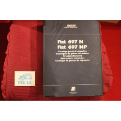 697 N / 697 NP    SPARE PARTS CATALOGUE (3° EDITION 1976) fourth of cover a little spotted